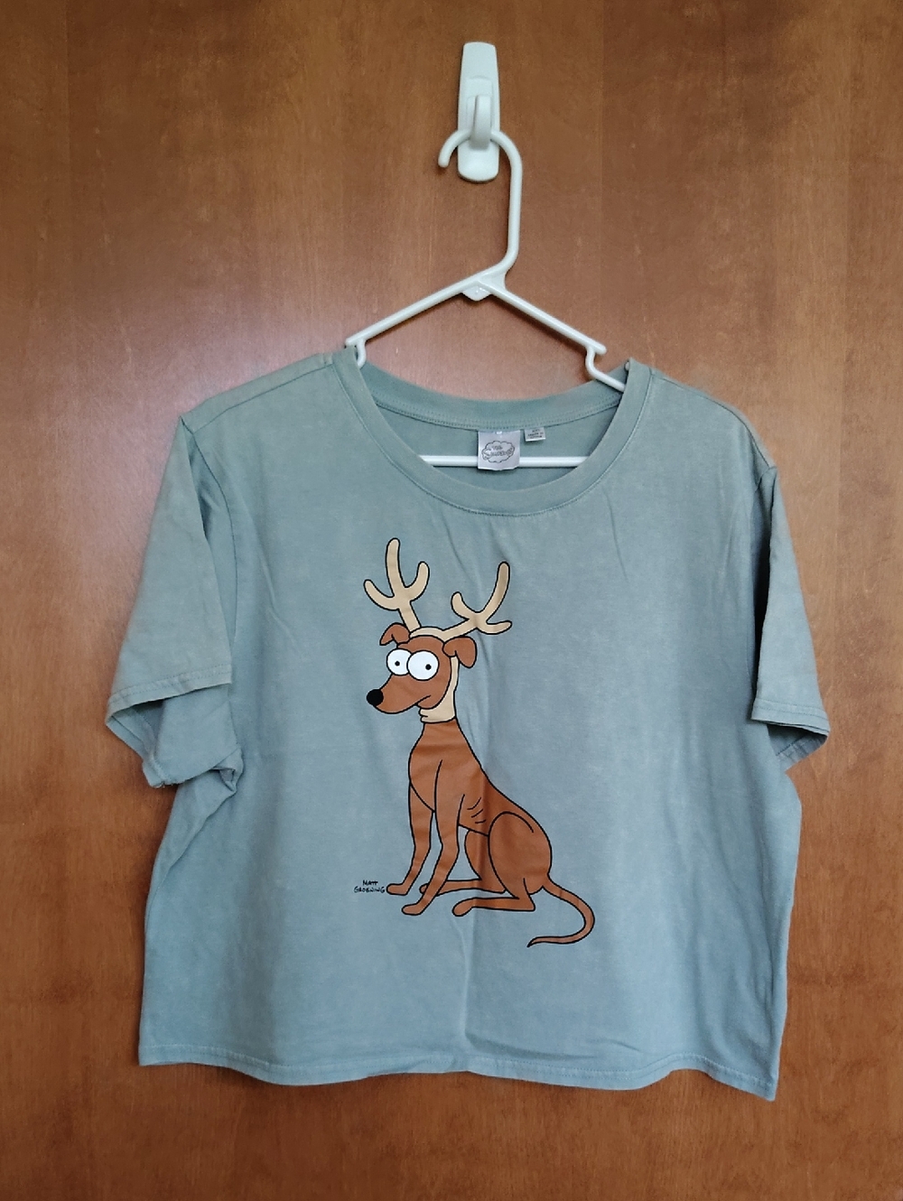 The Simpsons Washed Green Short Sleeve Graphic Tee
